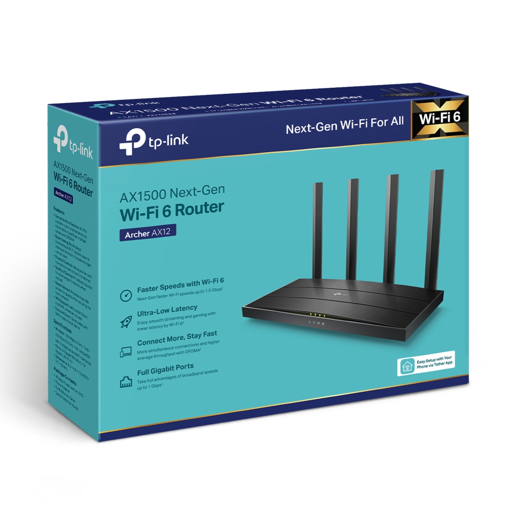 TP-Link Archer AX12 AX1500 Wi-Fi 6 Router - Image 4