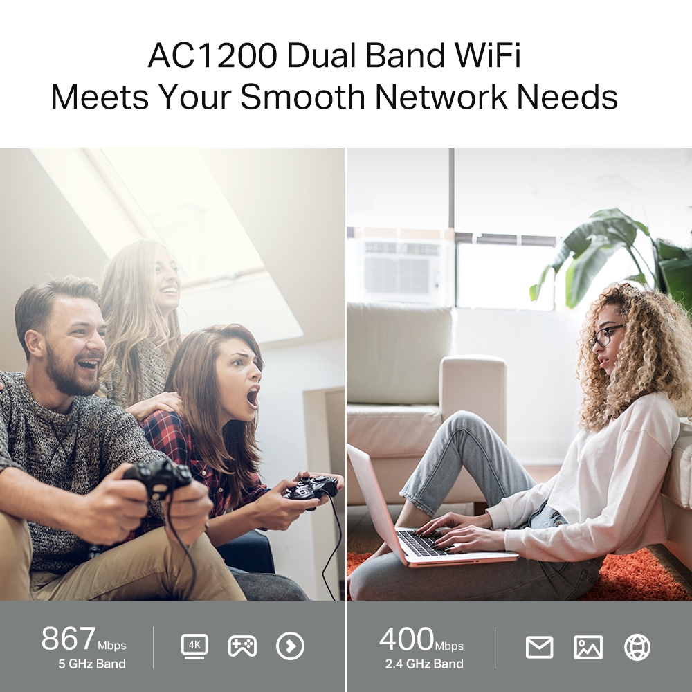 TP-Link Archer C64 AC1200 MU-MIMO Wi-Fi Router - Image 4
