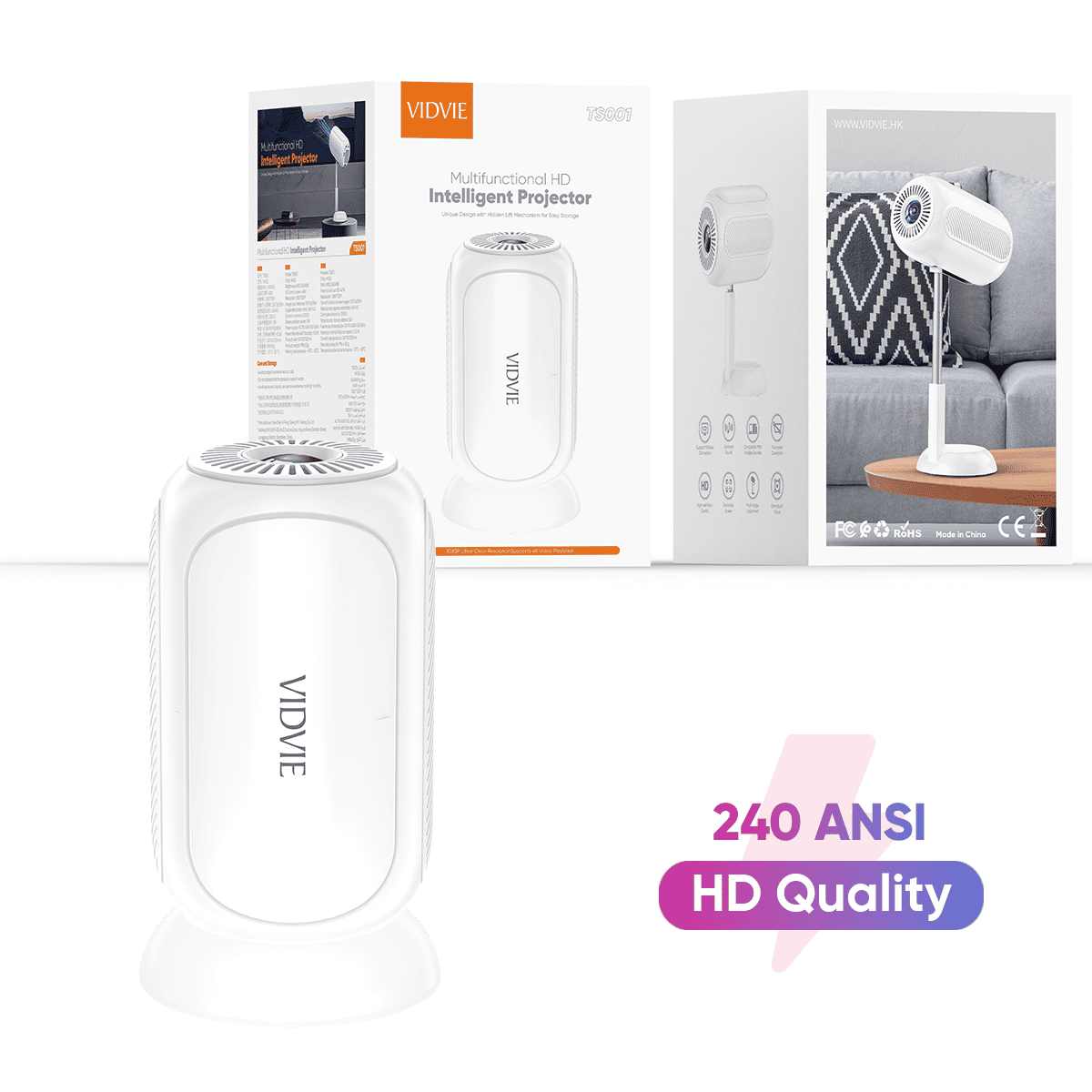 Vidvie TS001 Ağıllı HD Proyektor - Image 18