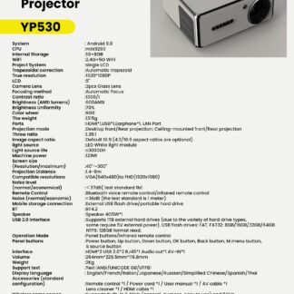 Vidvie YP-530 Ağıllı Full HD Proyektor